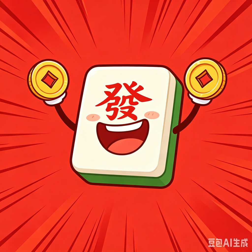stylish text mahjong set